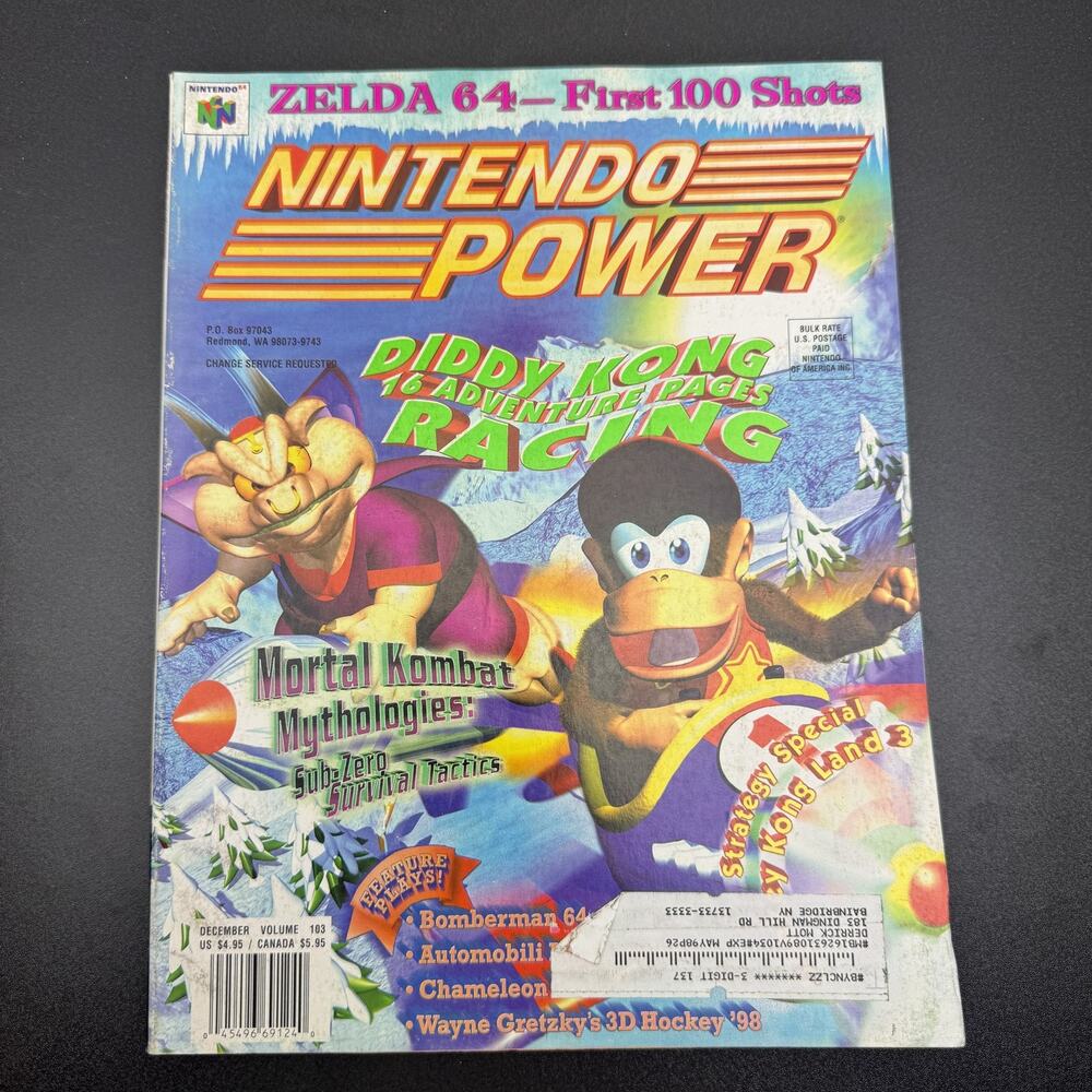 Nintendo Power Magazine Vol 103 Dec 1997 Zelda 64 Diddy Kong Racing N64